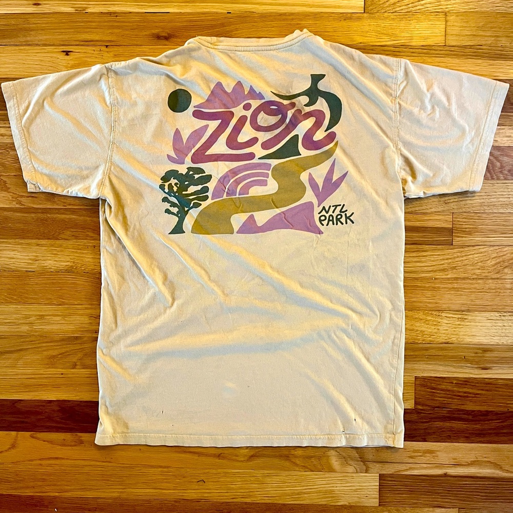 Madewell x Parks Project Zion Organic Cotton Graphic Pocket Tee - Men’s Size XL